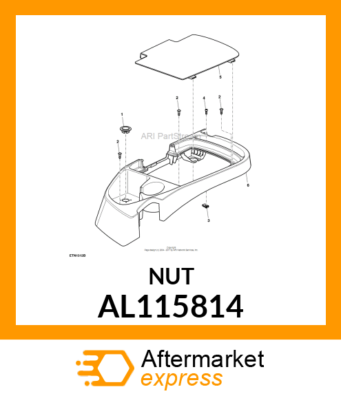 NUT,SPRING M5,ADJUSTABLE,SELF LOCKI AL115814