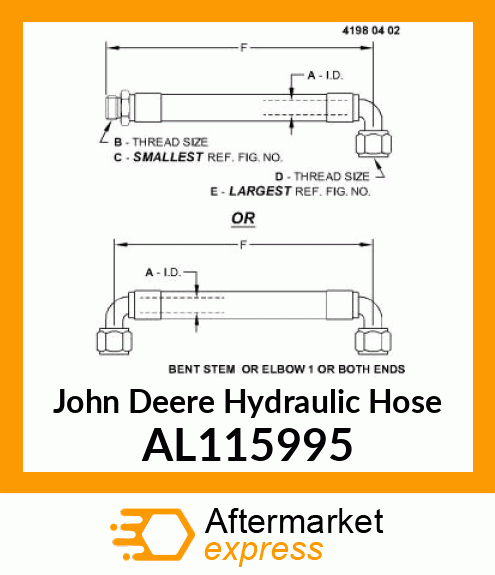 HOSE, HYDRAULIC AL115995