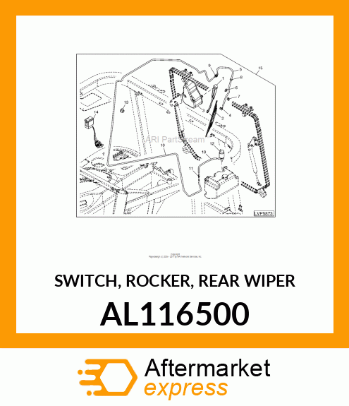 SWITCH, ROCKER, REAR WIPER AL116500