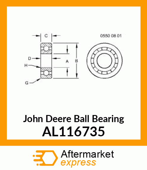 BALL BEARING (16011) AL116735