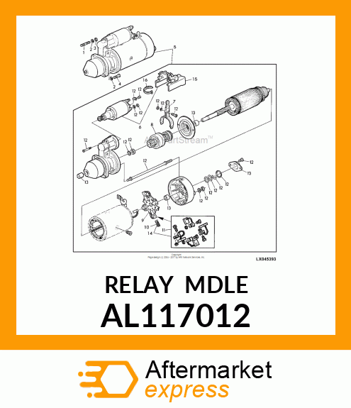 STARTER RELAIS KIT HIGH BARRIER AL117012