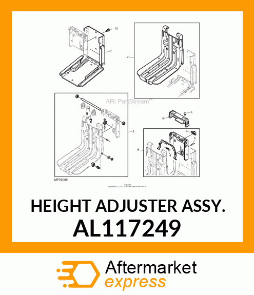 HEIGHT ADJUSTER ASSY. AL117249