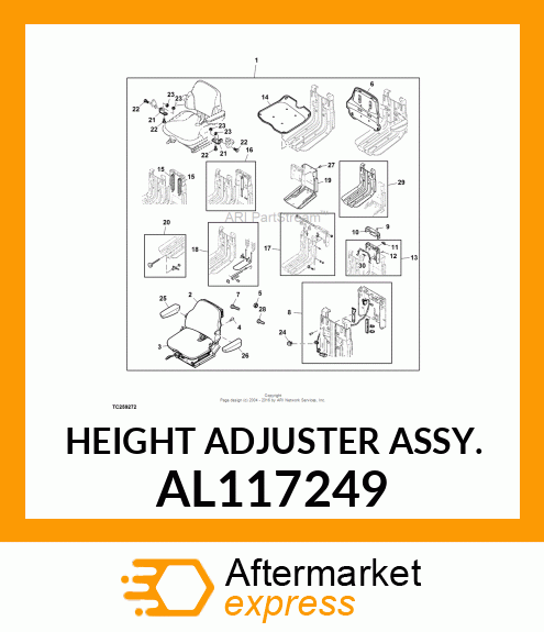 HEIGHT ADJUSTER ASSY. AL117249