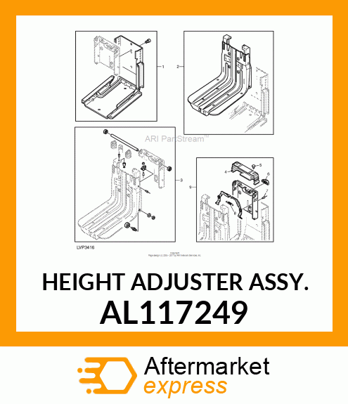 HEIGHT ADJUSTER ASSY. AL117249