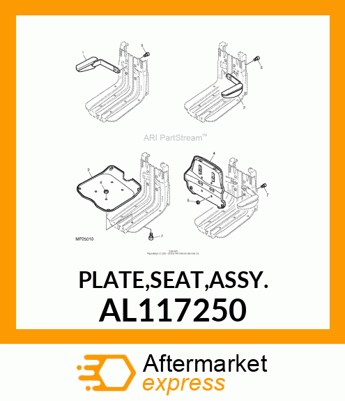 PLATE,SEAT,ASSY. AL117250