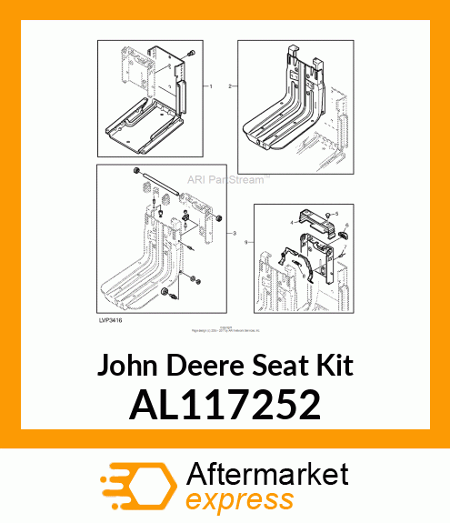 SEAT KIT, KIT OF WEAR PARTS AL117252