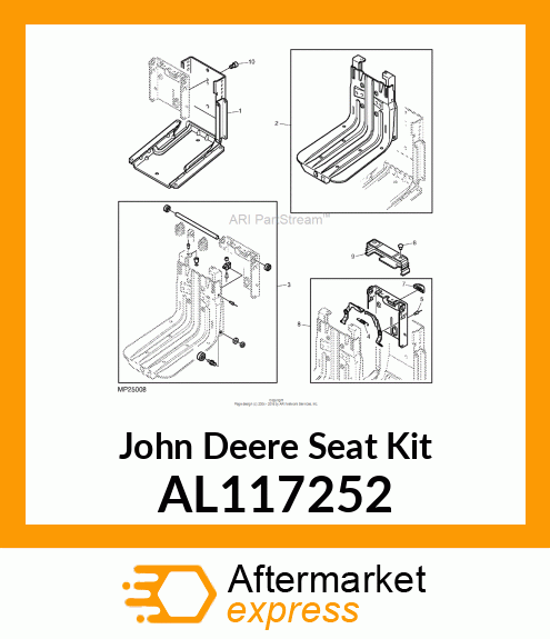 SEAT KIT, KIT OF WEAR PARTS AL117252