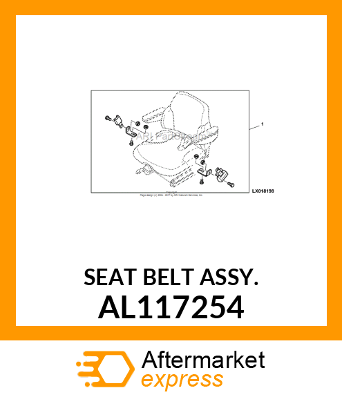 SEAT BELT ASSY. AL117254