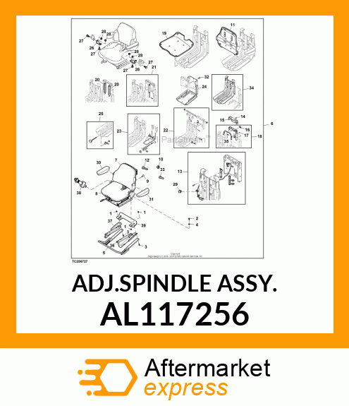 ADJ.SPINDLE ASSY. AL117256