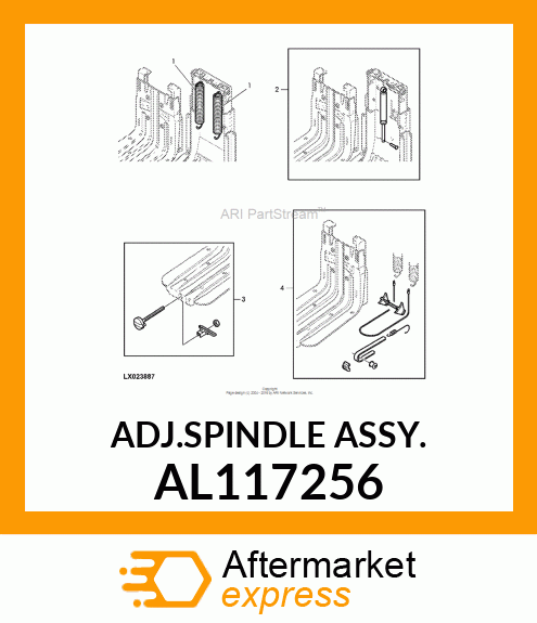 ADJ.SPINDLE ASSY. AL117256