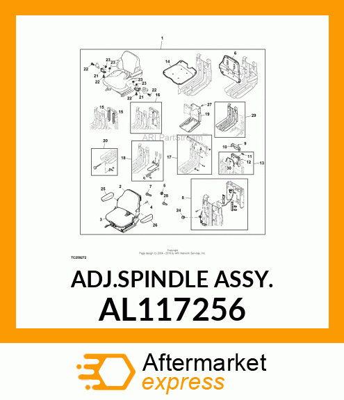 ADJ.SPINDLE ASSY. AL117256