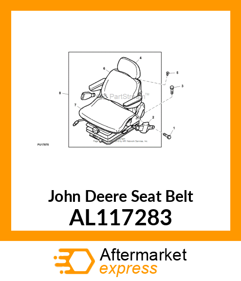 SEAT BELT ASSY. AL117283