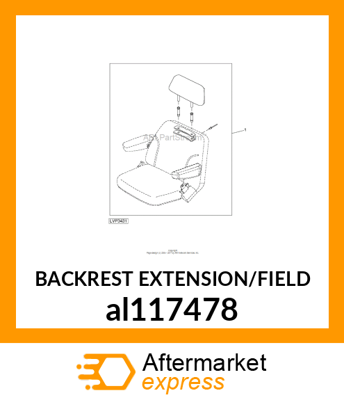 BACKREST EXTENSION/FIELD al117478