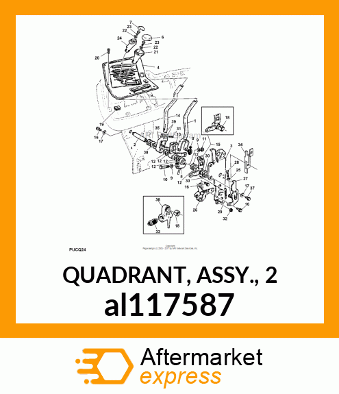 QUADRANT, ASSY., 2 al117587