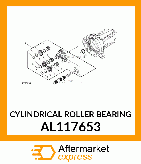 CYLINDRICAL ROLLER BEARING AL117653