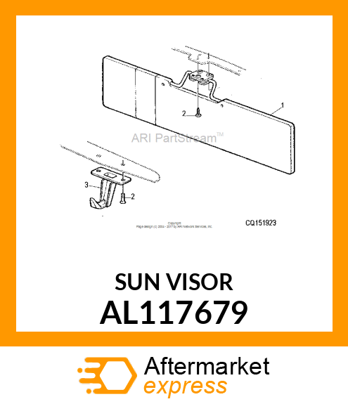 SUN VISOR AL117679