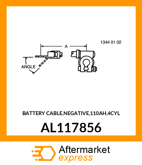 BATTERY CABLE,NEGATIVE,110AH,4CYL AL117856