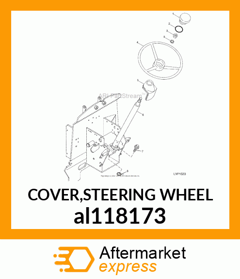 COVER,STEERING WHEEL al118173