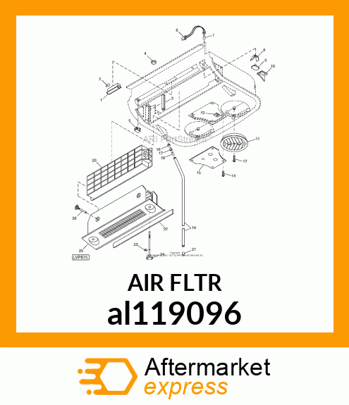 FILTER,AIR,BLUE MEDIUM al119096