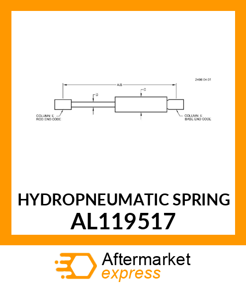 HYDROPNEUMATIC SPRING AL119517