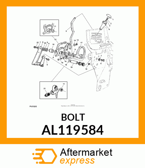 SCREW WITH LUBRICATION FITTING AL119584