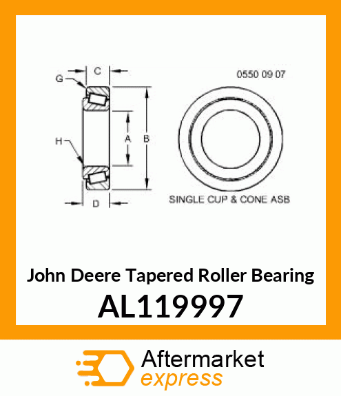 TAPERED ROLLER BEARING AL119997