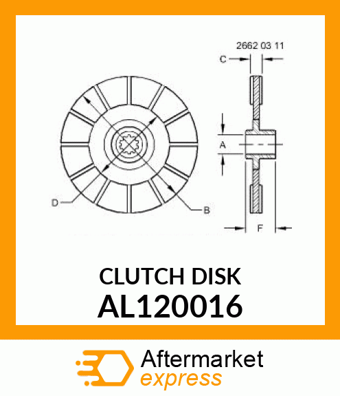 CLUTCH DISK AL120016