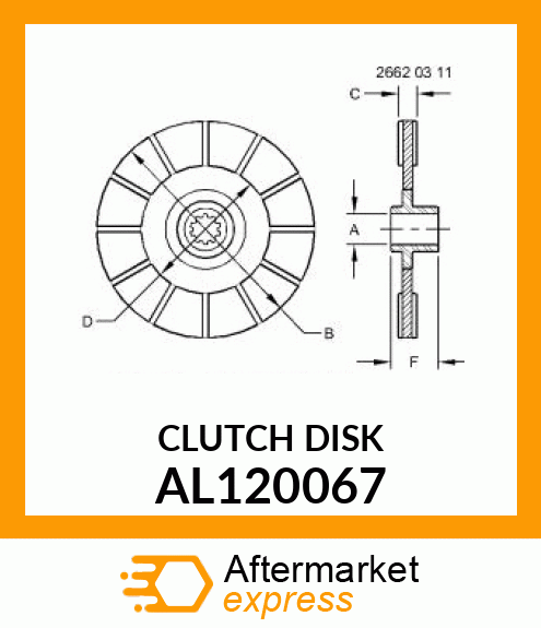 CLUTCH DISK AL120067
