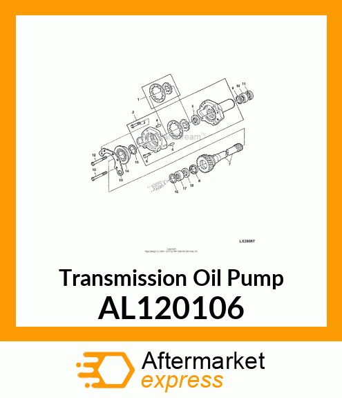 TRANSMISSION OIL PUMP ASSY. WITH AL120106