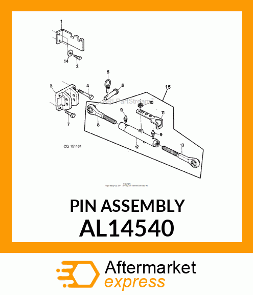 QUICK LOCK PIN , ST60 AL14540