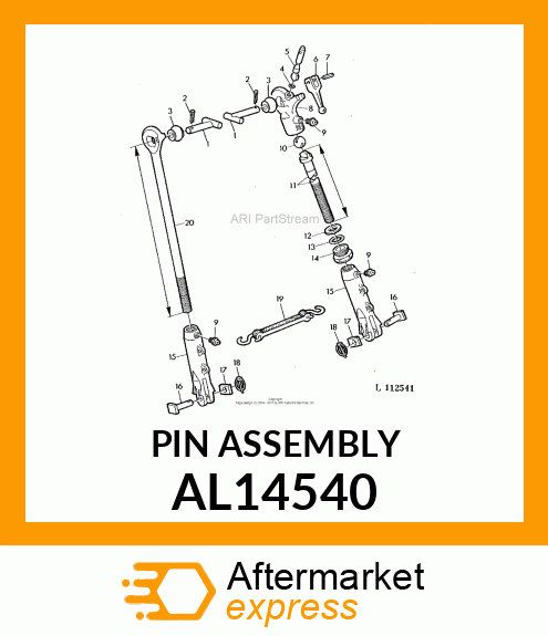 QUICK LOCK PIN , ST60 AL14540