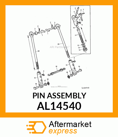 QUICK LOCK PIN , ST60 AL14540