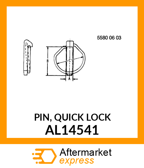 PIN, QUICK LOCK AL14541