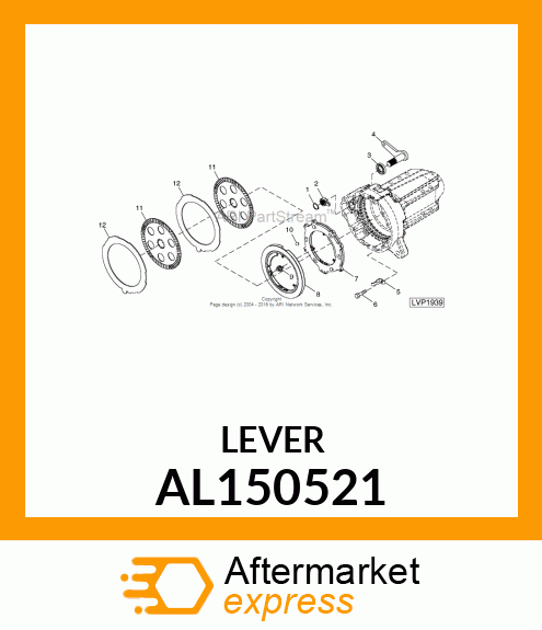 LEVER, ASSY. LH AL150521