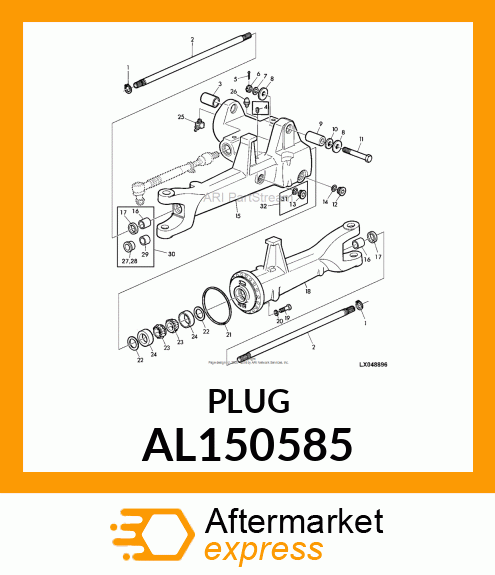 FITTING PLUG WITH O AL150585