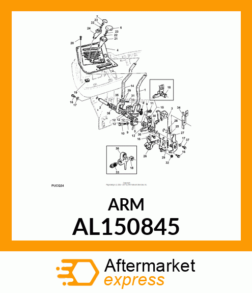 QUADRANT, ASSY., PARK AL150845