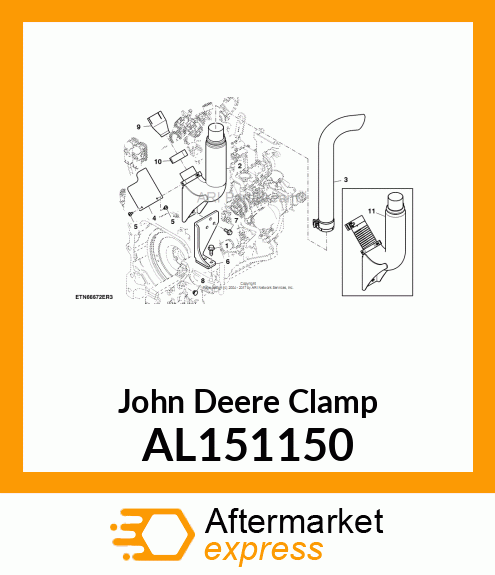 CLAMP, CLAMP ASSY. AL151150