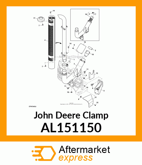 CLAMP, CLAMP ASSY. AL151150