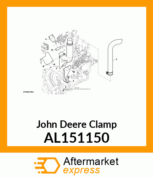 CLAMP, CLAMP ASSY. AL151150