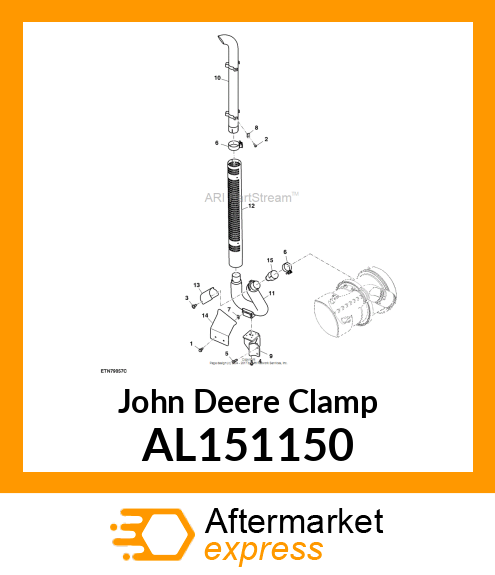 CLAMP, CLAMP ASSY. AL151150