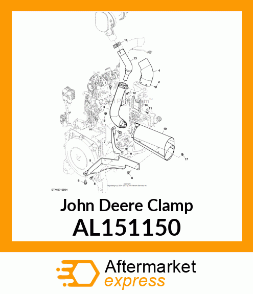 CLAMP, CLAMP ASSY. AL151150