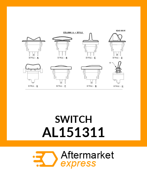 SWITCH AC DEFOG, S93 AL151311