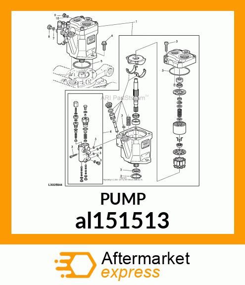 HYDRAULIC PUMP, PUMP, HYDRAULIC 41C al151513