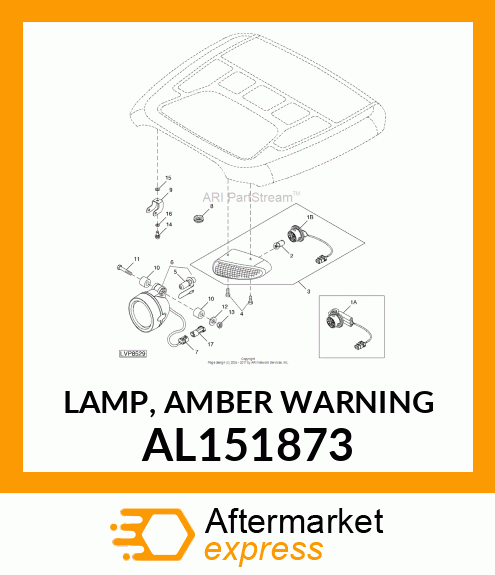 LAMP, AMBER WARNING AL151873
