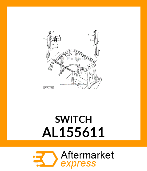 TOGGLE/ROCKER SWITCH, SWITCH, ROCKE AL155611