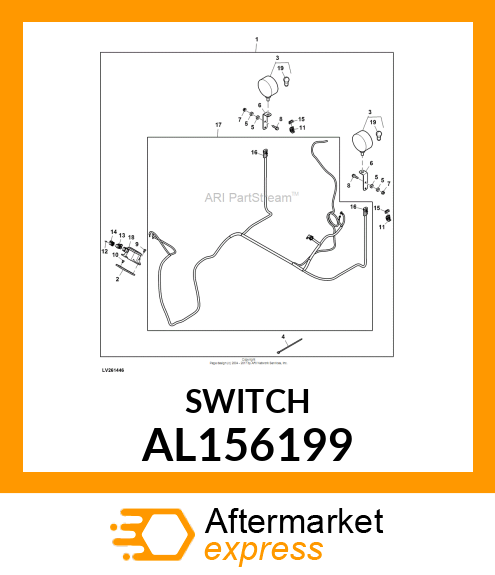 PRESSURE SWITCH, BRAKE LIGHT SWITCH AL156199