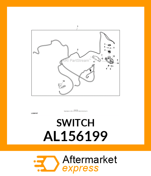 PRESSURE SWITCH, BRAKE LIGHT SWITCH AL156199