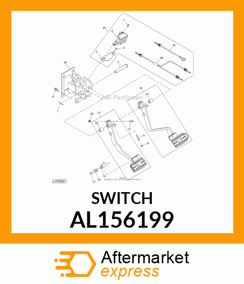 PRESSURE SWITCH, BRAKE LIGHT SWITCH AL156199