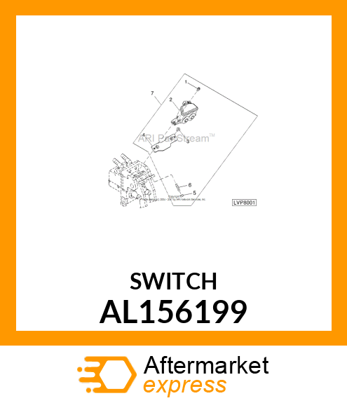 PRESSURE SWITCH, BRAKE LIGHT SWITCH AL156199