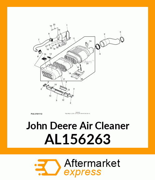 AIR CLEANER, AIR FILTER 4CYL. AL156263